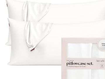 Kitsch Satin Pillowcase with Zipper for Hair & Skin