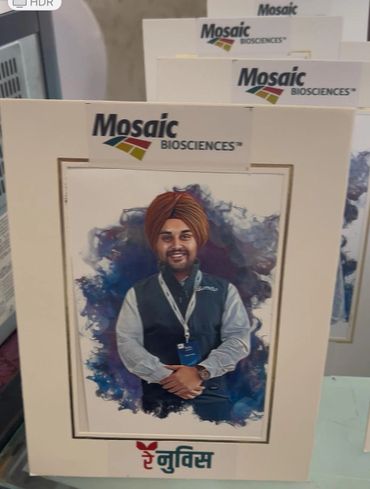 Digital caricature for corporate events