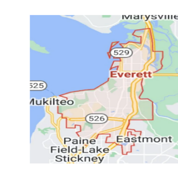 Map of Everett, WA Home Inspection Home inspector