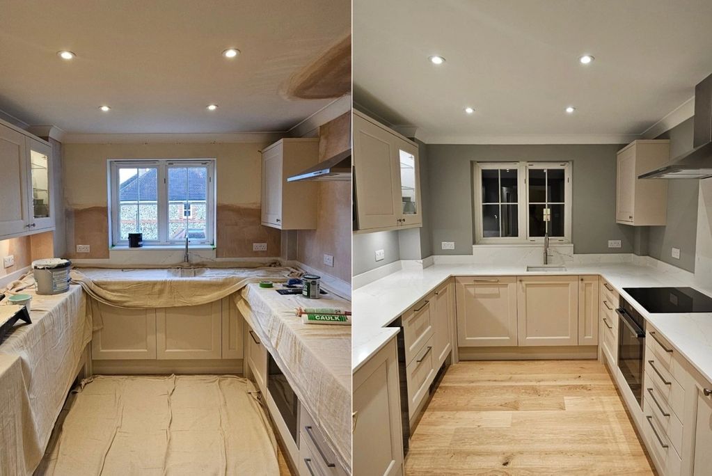 hand painted kitchen