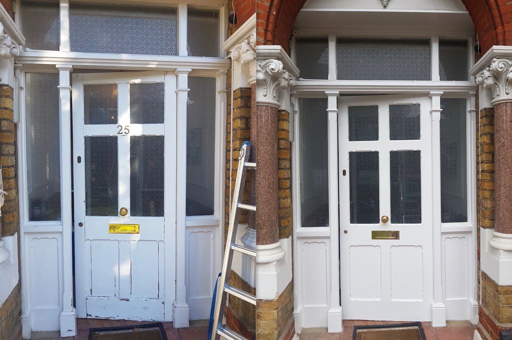 Painted front door