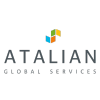 Atalian Global Services logo with colorful cube icon.