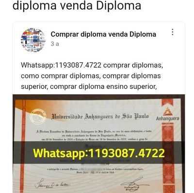 Comprar diploma WhatsApp 1193087.4722 