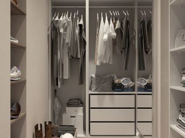 Neat closet space