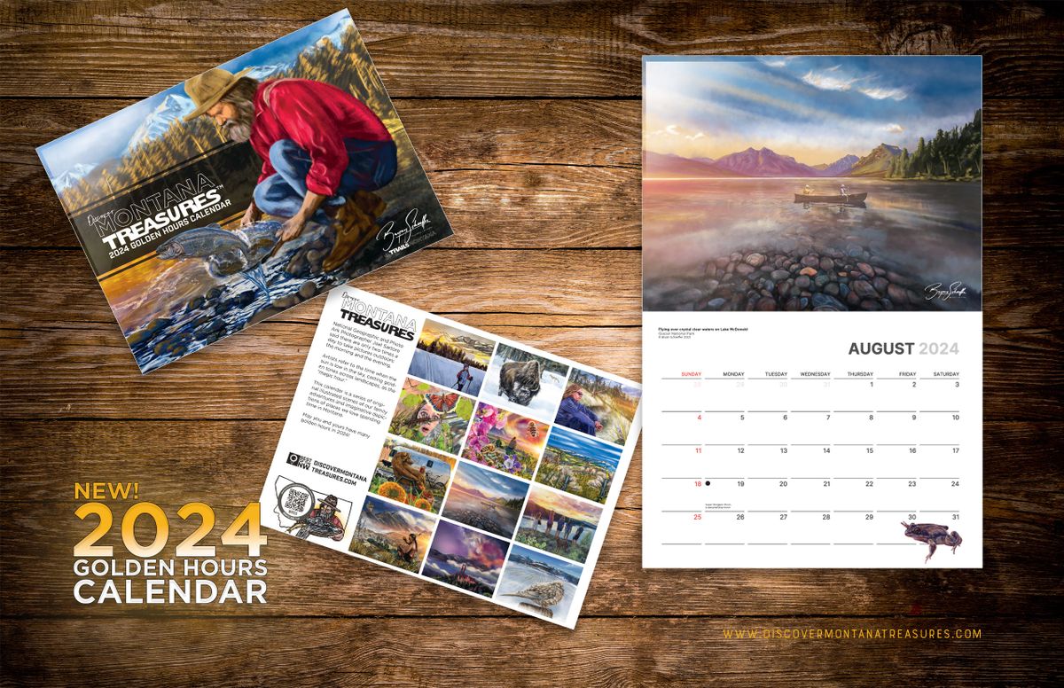 Discover Montana Treasures 2024 Calendar Golden Hours SOLD OUT   Rs=w 1200,h 1200