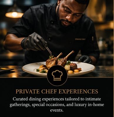 Chef preparing fine dining dish for private chef experiences.