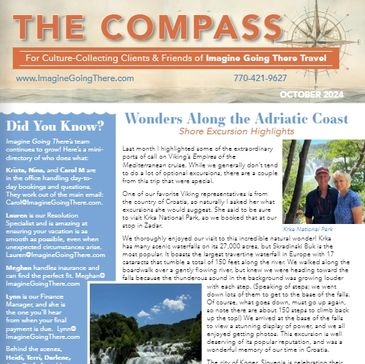 October 2024 The Compass by Imagine Going There Travel 