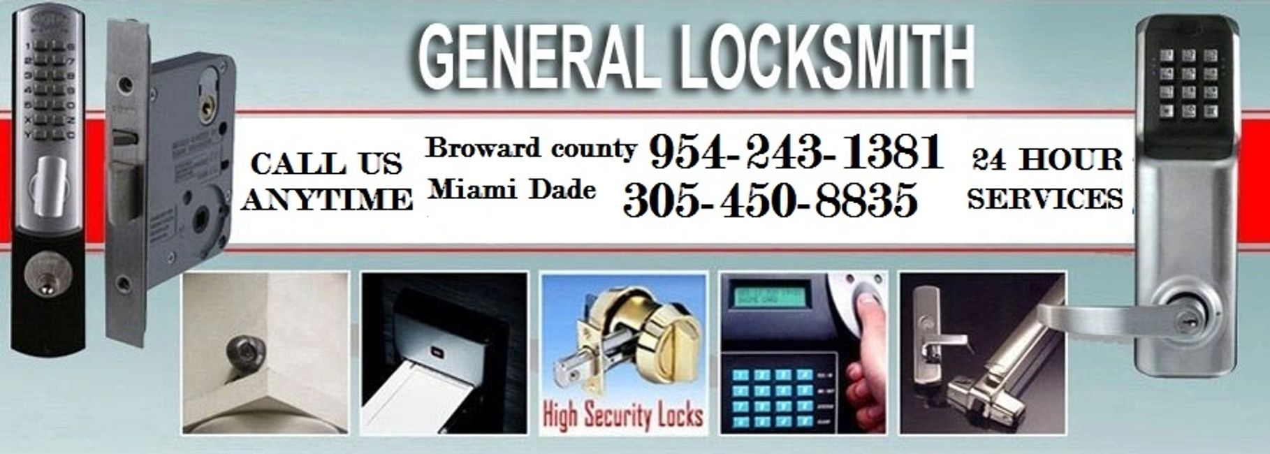 24 Hour Locksmith Serving Broward County Fl General Locksmith Inc