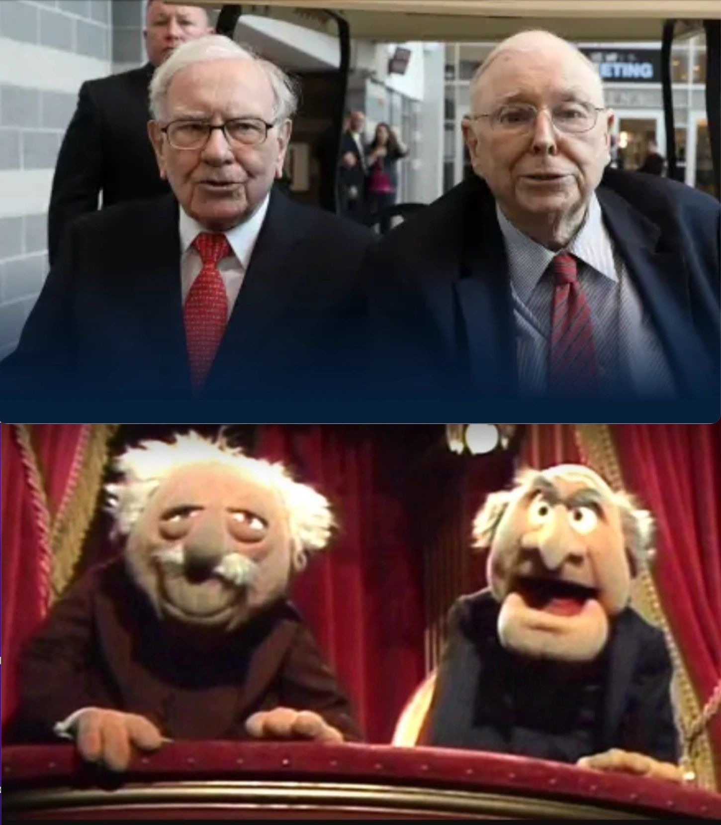 Charlie Munger and Warren Buffett... secret Muppet side gig