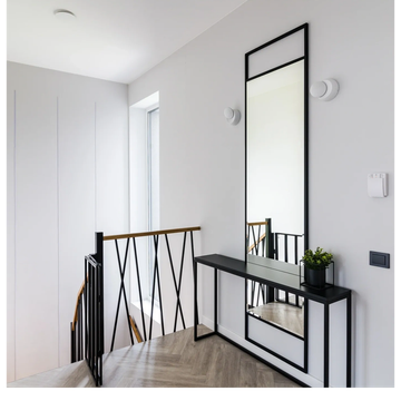 Modern custom console and mirror set .