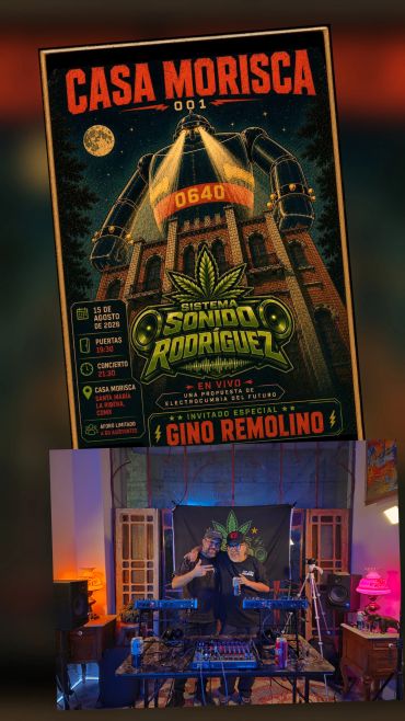 Promoción y concierto en Casa Morisca con Gino Remolino.