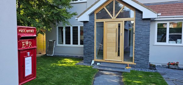 Slate fronted Porch