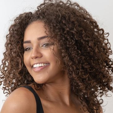 Dark Brown Naturally Curly Hair Salon by a curly hair experts curly hairstylist