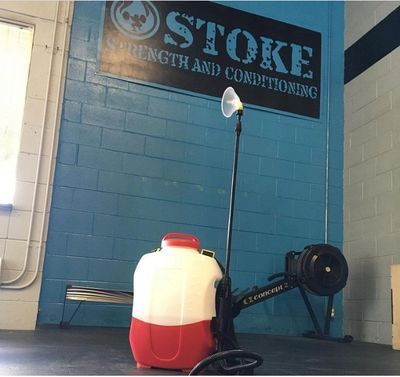 Hydrostatic Sprayer and Stoke Logo 