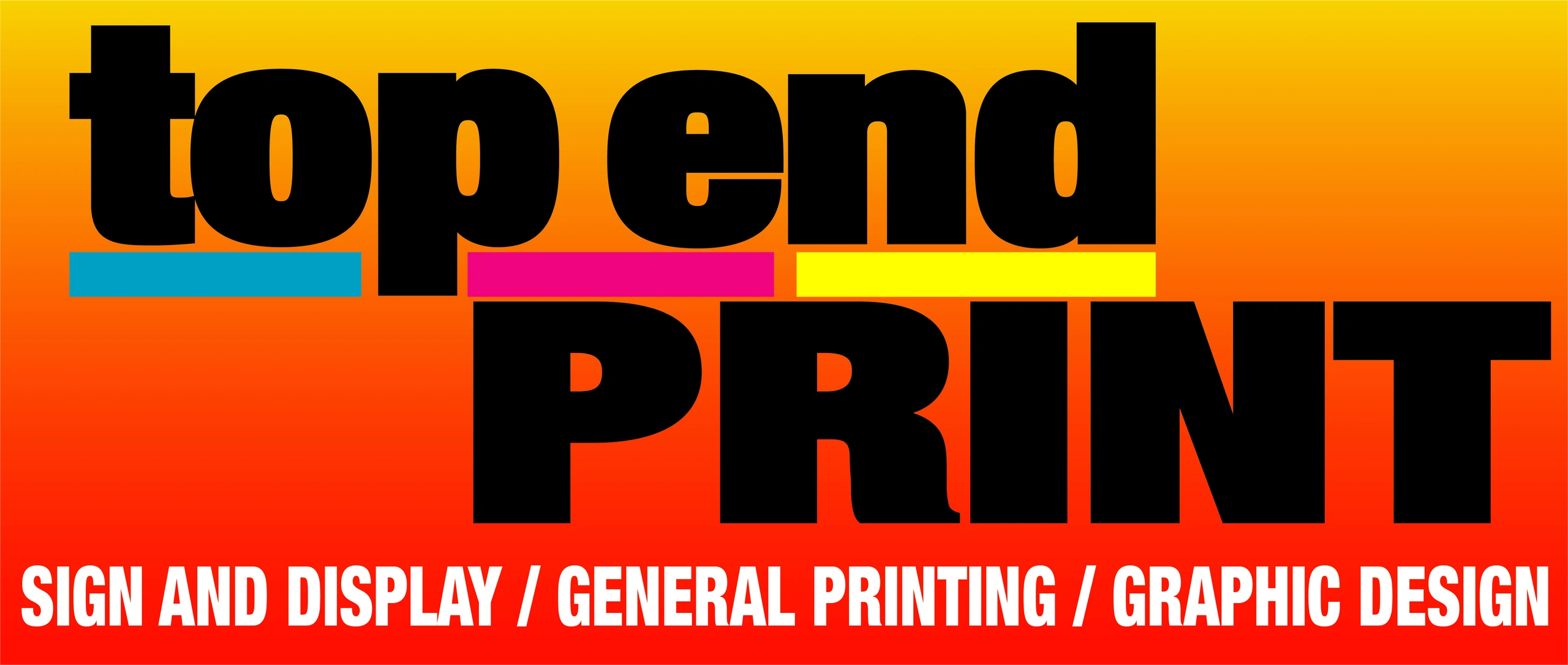 Top End Print, printing in Darwin a frames, roller banners, signs, business cards, flyers, stickers