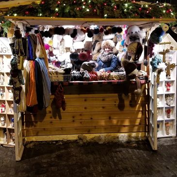 Fourrure au marcher de Noël Allemand de la ville de Québec / fur in the german christmas market at Quebec city 