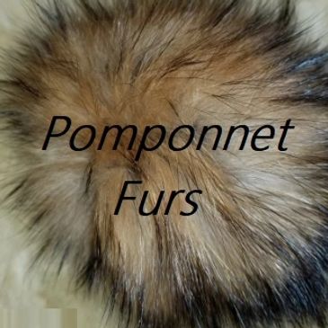 Pompon en raton-laveur couleur naturel/ Top quality natural raccoon pompom