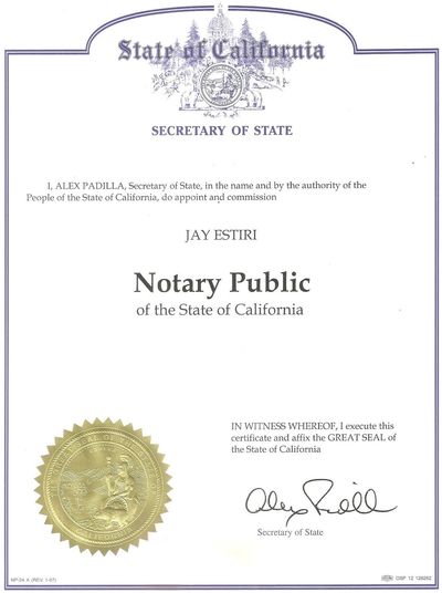 Notary commission 
