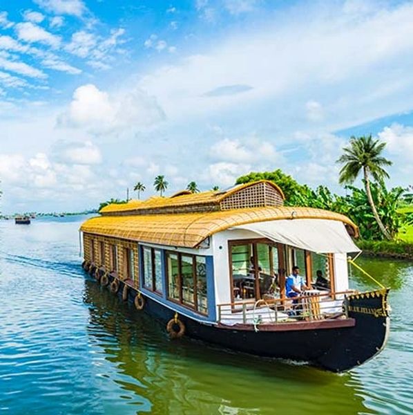 Kerala's tranquil backwaters.