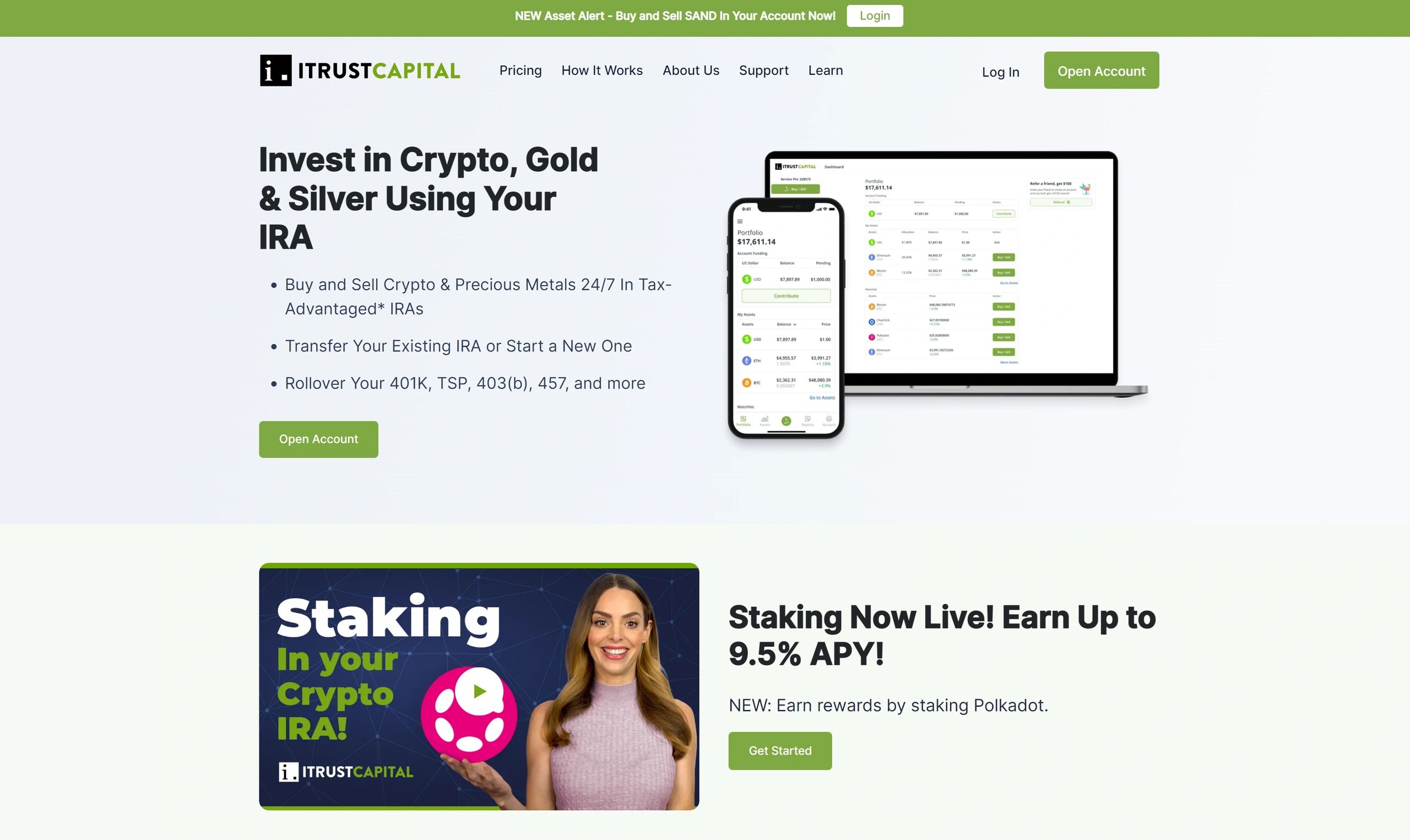 iTrustCapital Login | The #1 Crypto IRA Retirement Platform