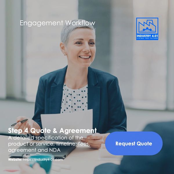 A business developer offering Quote and agreement to a client