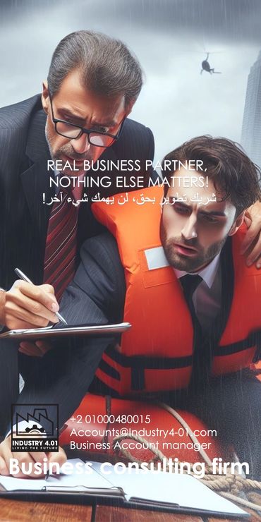 Business consultatns saving business of drowning