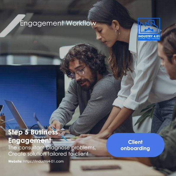 Business Engagement and onboarding to a client bu Industry 4.01 consulting firm