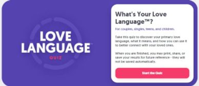 Love language test, an outside source