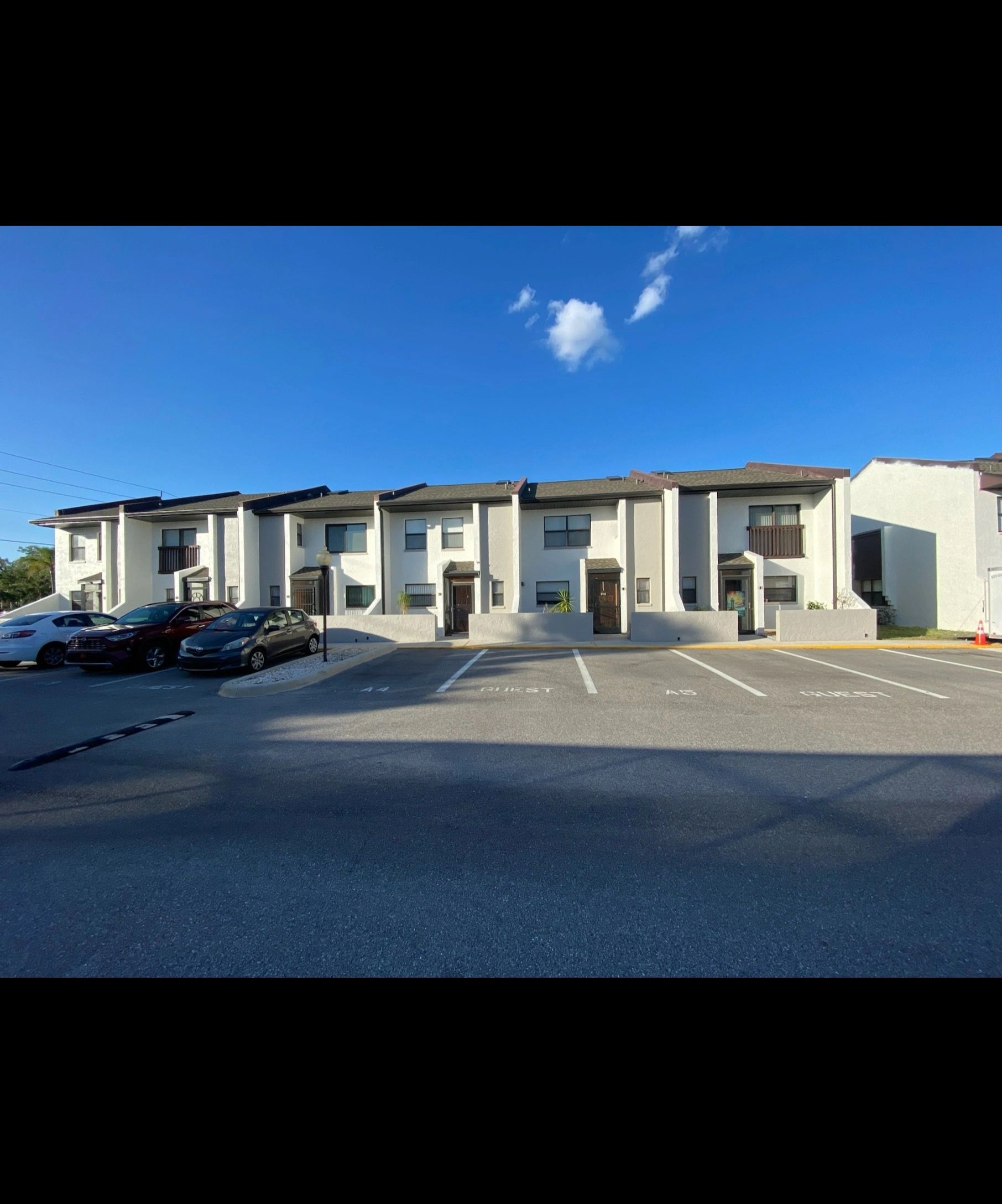 Freshly painted two-story townhomes in Port Charlotte, FL