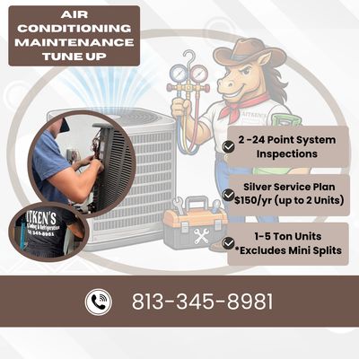 Aitkens Heating & Cooling AC Preventative Maintenance Inspection Tune Up in Westchase, FL with AC se