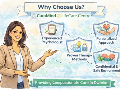 Best psychologist in Dwarka offering counselling services for anxiety, depression, career & couples