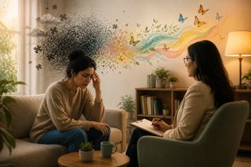 psychologist in Dwarka for overthinking anxiety depression stress relationship & career counselling