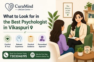 Best psychologist in Vikaspuri gives counselling for anxiety, stress, depression and couples issue