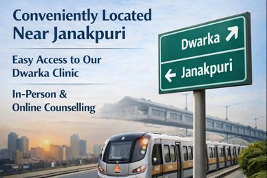 Psychologist in Janakpuri offering support for anxiety, depression, anger and couples counselling.