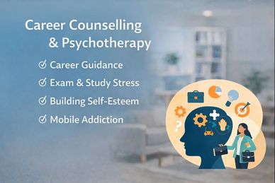 Career counselling and psychologist for exam stress, self-esteem and mobile addiction