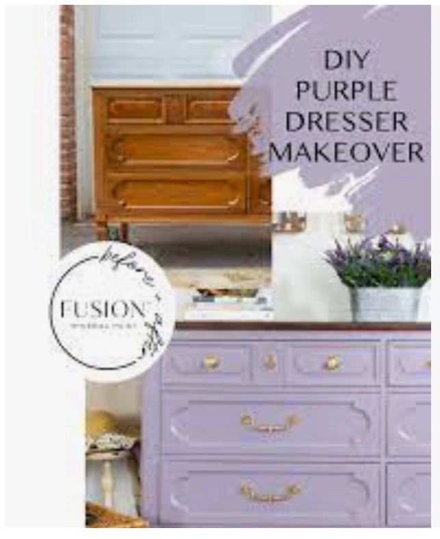 DIY Divine Lavender Dresser Makeover