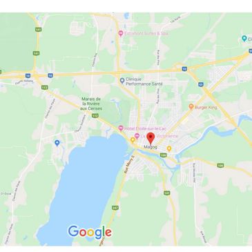 Notre territoire consiste surtout en l'Estrie, mais nous pouvons nous déplacer plus loin !