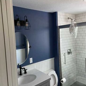 Knockdown ceiling and paint