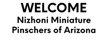 WELCOME TO
NIZHONI MINIATURE PINSCHERS OF ARIZONA
aka MIN PIN HEA