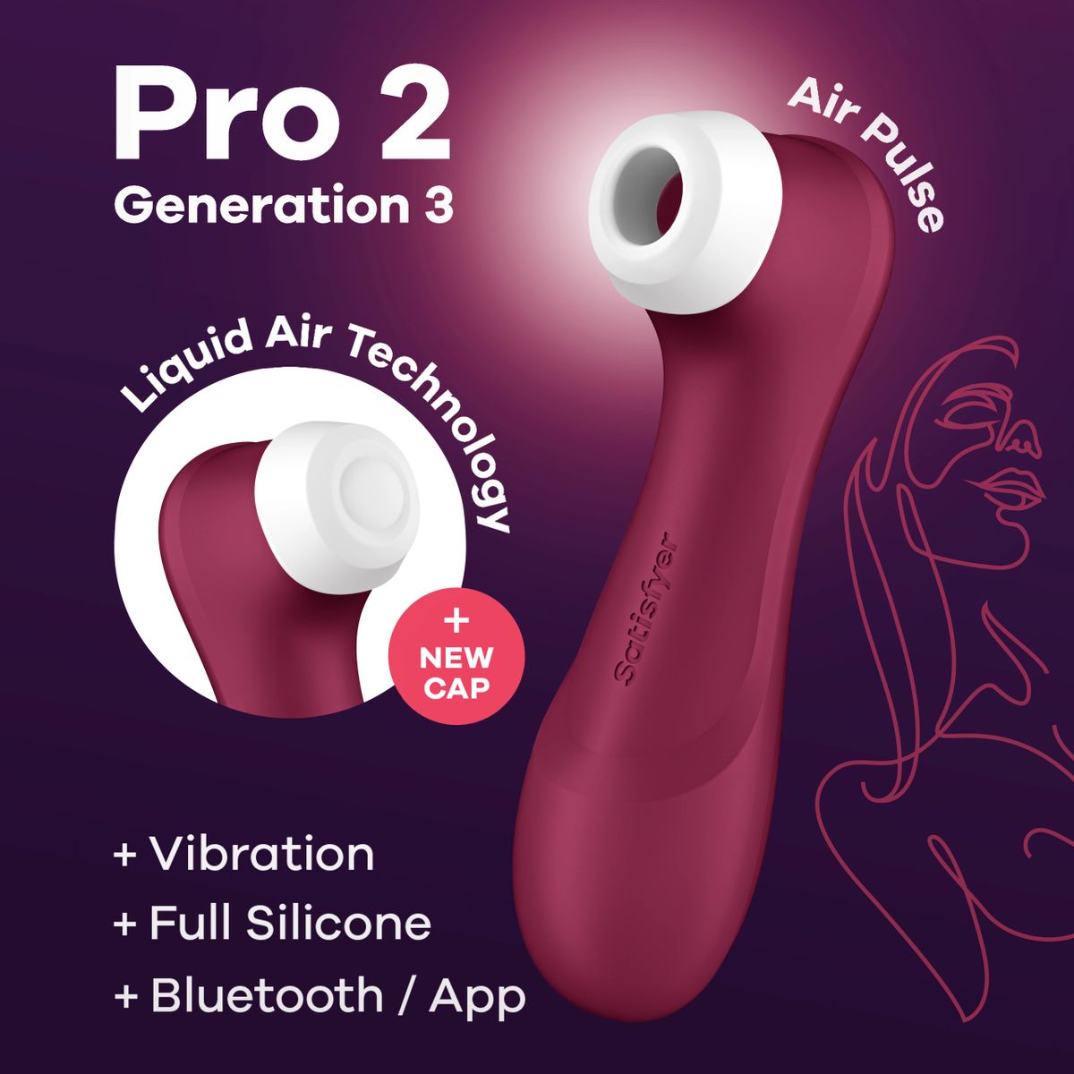 Satisfyer Pro 2 Generation 3 With Liquid Air Technology and App