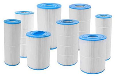 A set of different sized filters. 