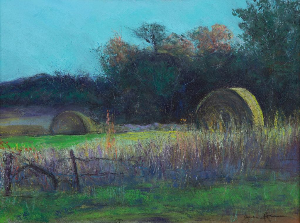 Hay Bales at Elkhart by Grace Hessman