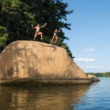 The Jumping Rock on good ol' Lake Oconee, Georgia.