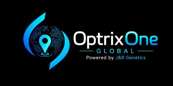 Optrix One Global logo with a digital globe and location pin.