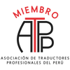 Member of the Peruvian Association of Professional Translators (ATPP)