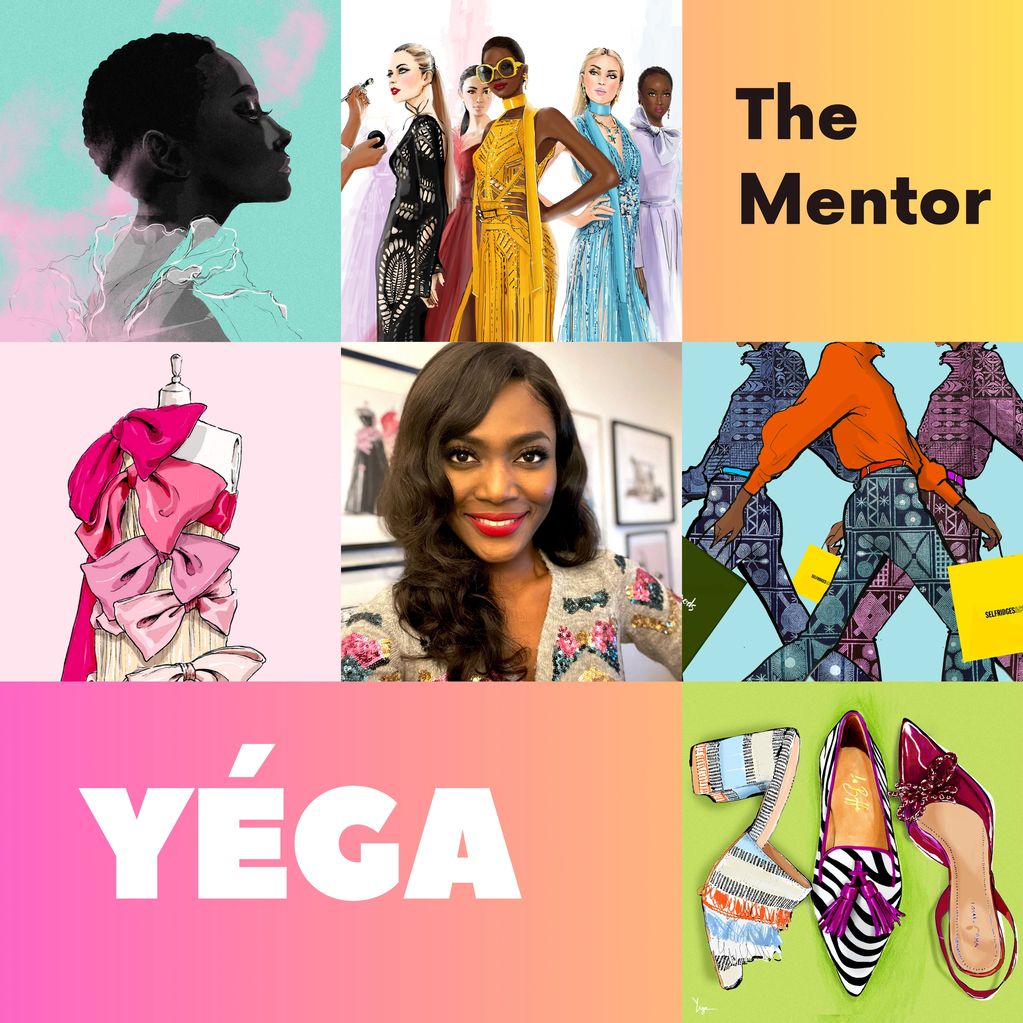 Mentor Yéga is a british Nigerian artist and fashion illustrator of African descent 