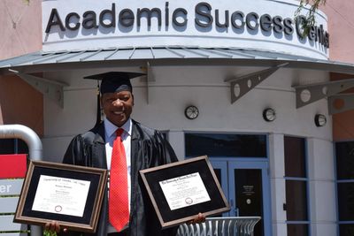 Richman graduating from the University of Nevada, Las Vegas