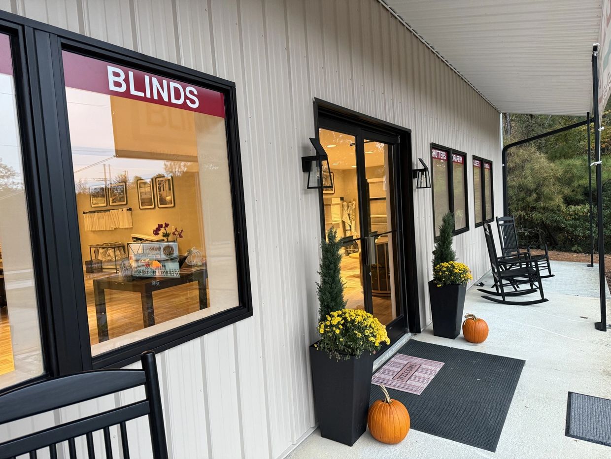 Come sit and relax while you are shopping for window coverings! We have a large, comfortable showroo