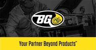 BG Products logo with tagline on yellow background.