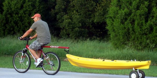 The Dumb Stick - Kayak Bicycle Tow Bar